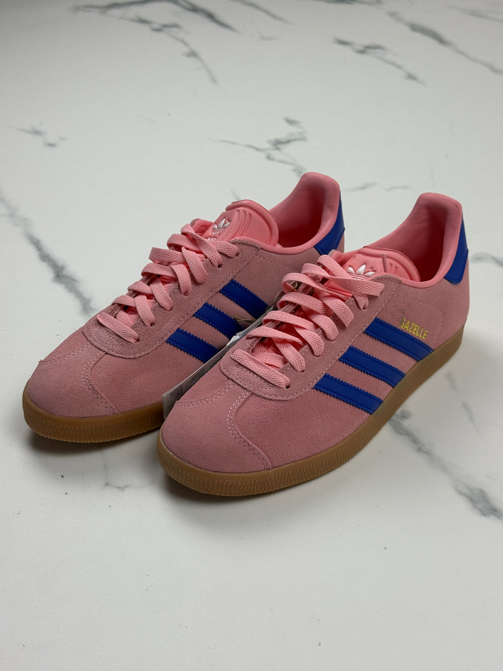 Adidas Originals Gazelle Damen Sneaker Rosa Blau Wildleder Gr. 39 1/3