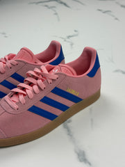 Adidas Originals Gazelle Damen Sneaker Rosa Blau Wildleder Gr. 39 1/3