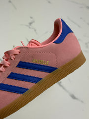 Adidas Originals Gazelle Damen Sneaker Rosa Blau Wildleder Gr. 39 1/3