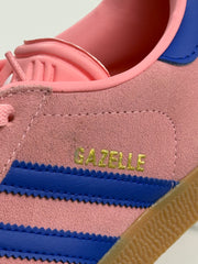 Adidas Originals Gazelle Damen Sneaker Rosa Blau Wildleder Gr. 39 1/3