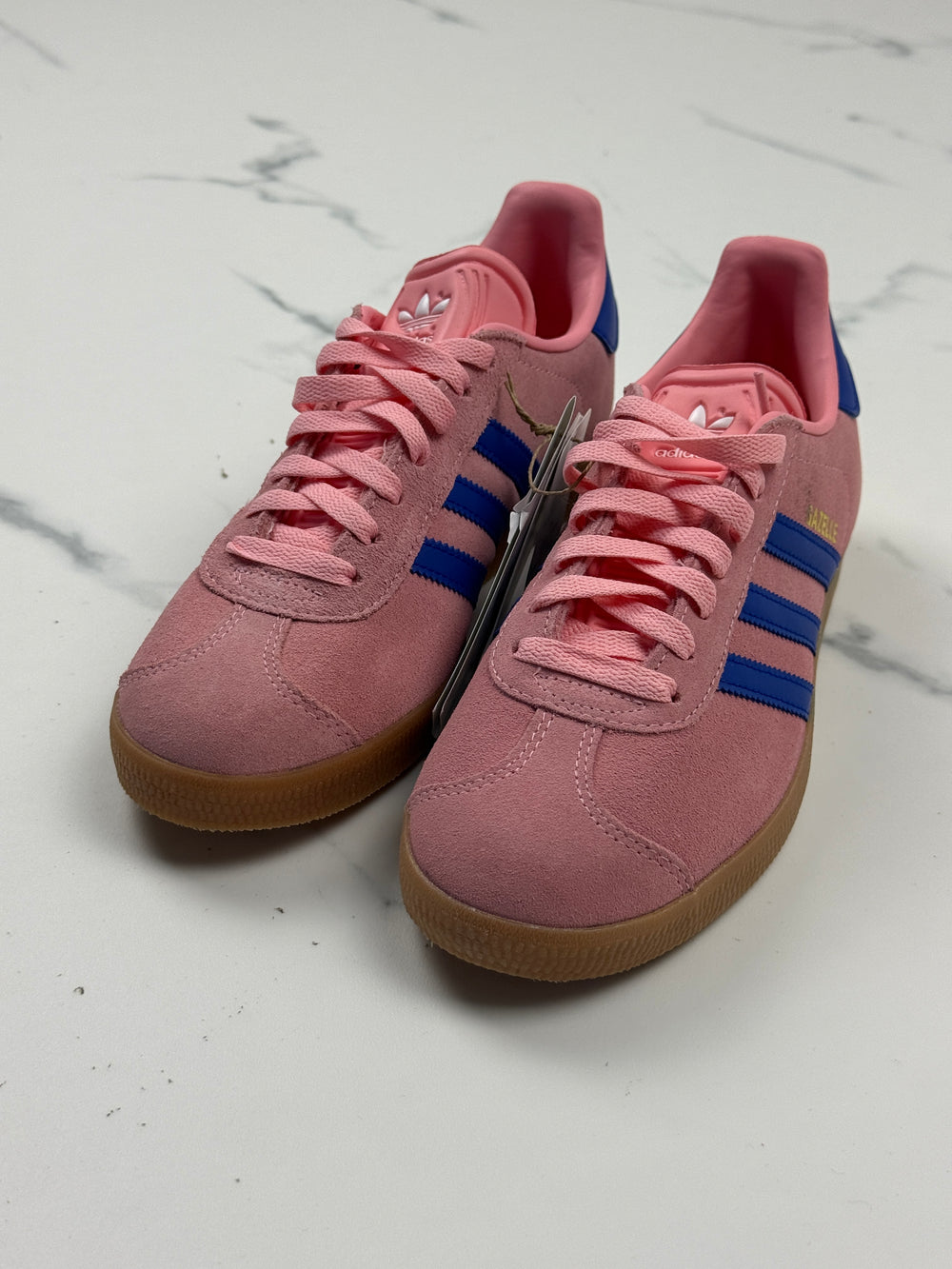 Adidas Originals Gazelle Damen Sneaker Rosa Blau Wildleder Gr. 39 1/3