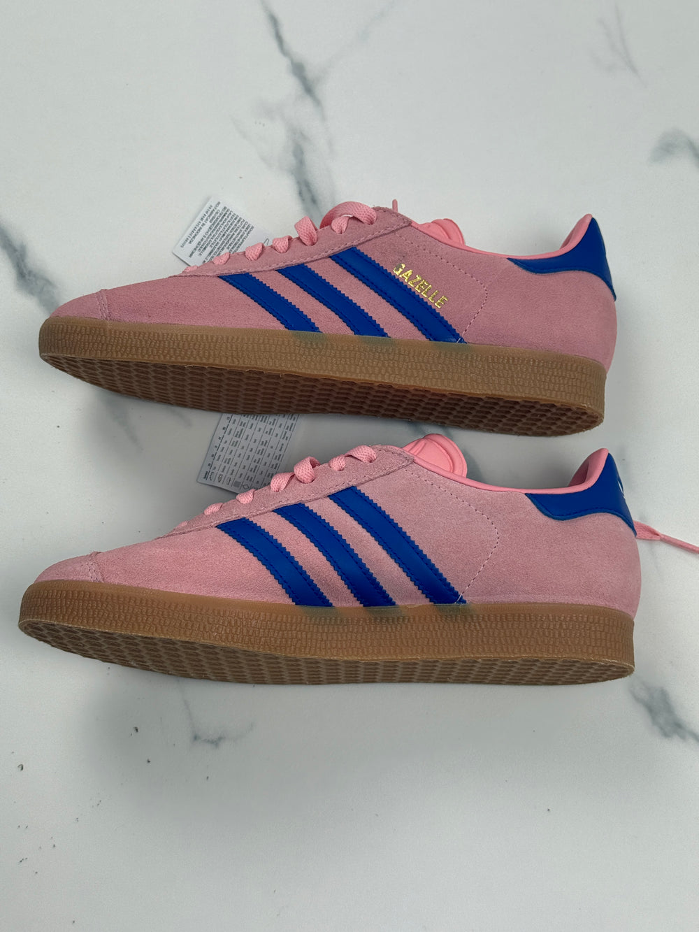 Adidas Originals Gazelle Damen Sneaker Rosa Blau Wildleder Gr. 39 1/3