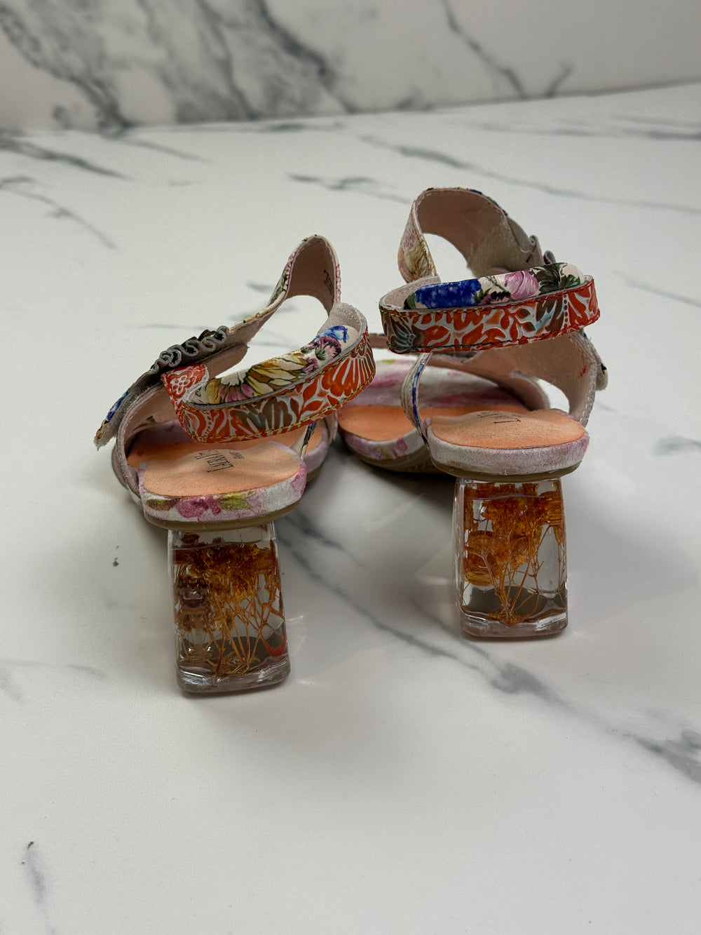 Laura Vita Framboiseo 26 Damen Leder Sandalen Coral Multicolor Gr. 41