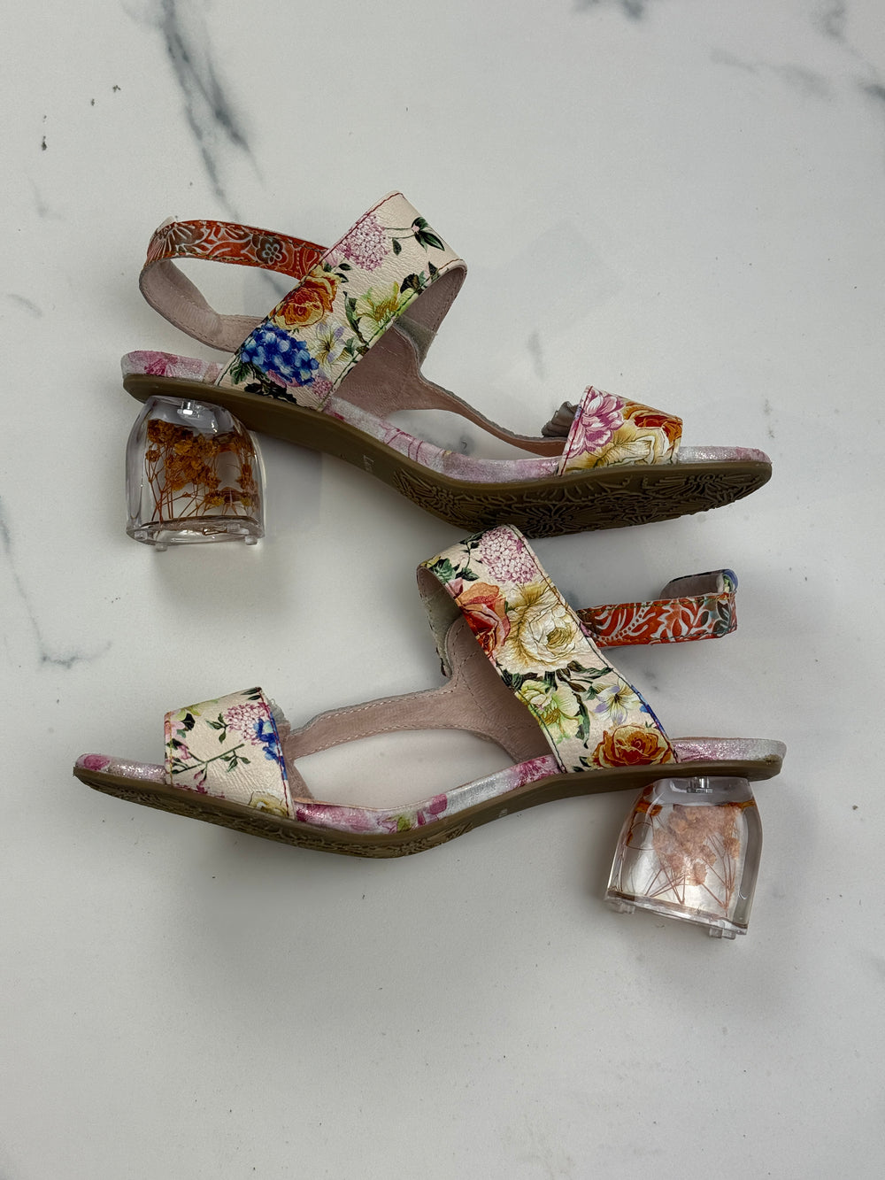 Laura Vita Framboiseo 26 Damen Leder Sandalen Coral Multicolor Gr. 41
