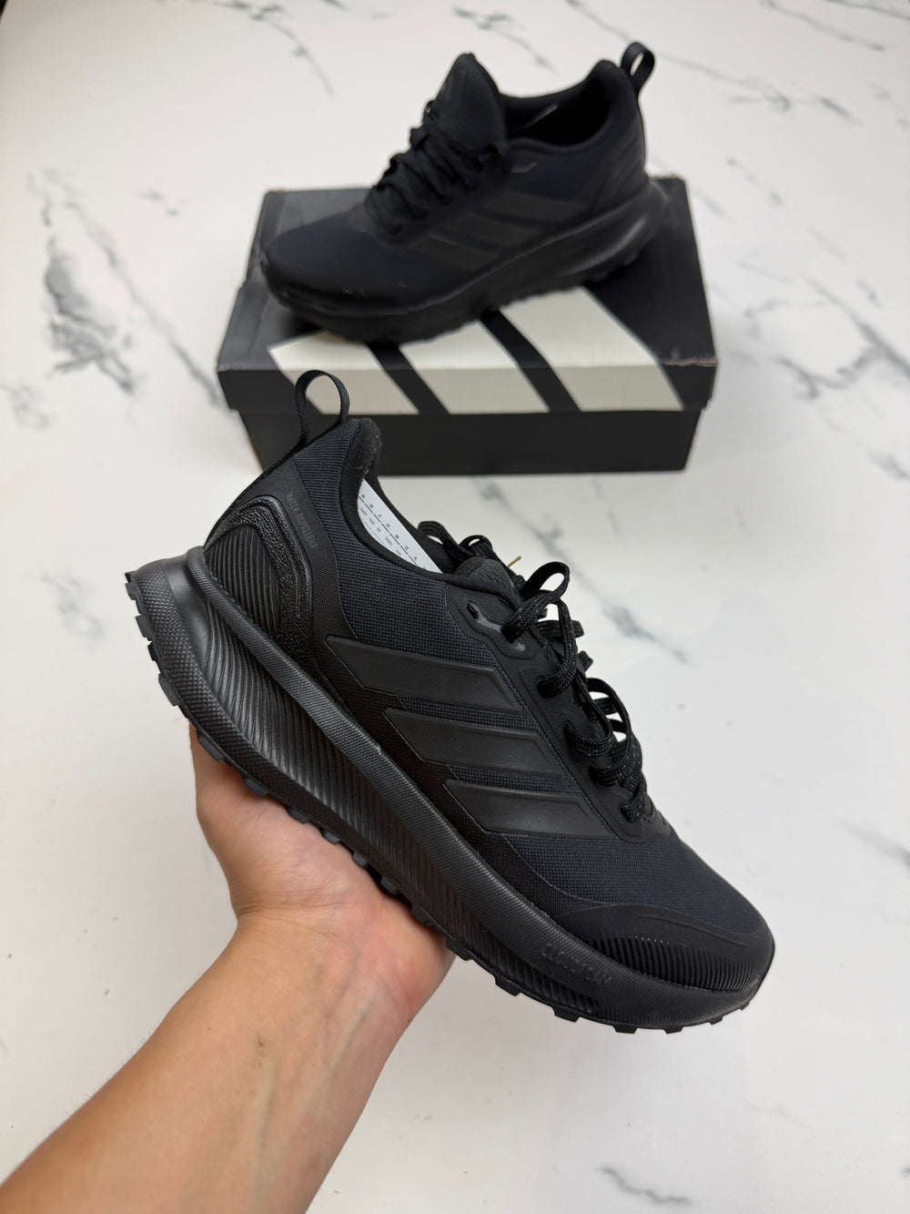 Adidas Runfalcon 5 TR W Damen Laufschuhe Schwarz Gr. 38 2/3