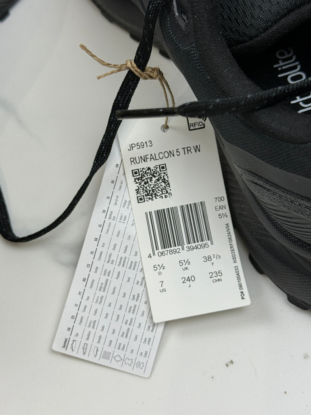 Adidas Runfalcon 5 TR W Damen Laufschuhe Schwarz Gr. 38 2/3