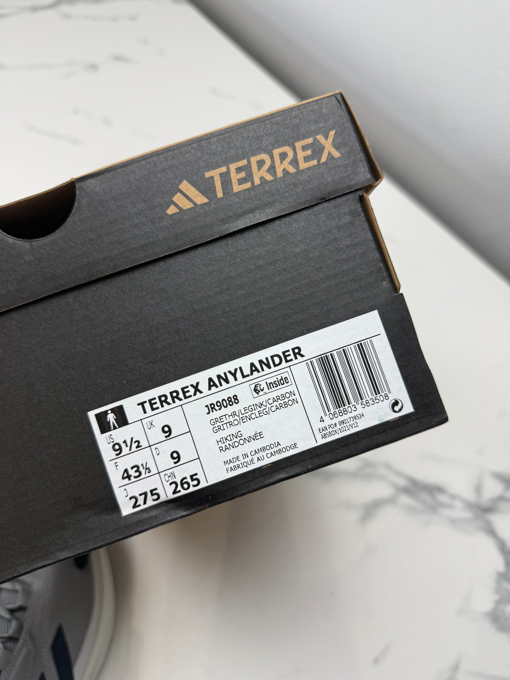 Adidas Terrex Anylander Herren Wanderschuhe Grau Schwarz Gr. 43 1/3