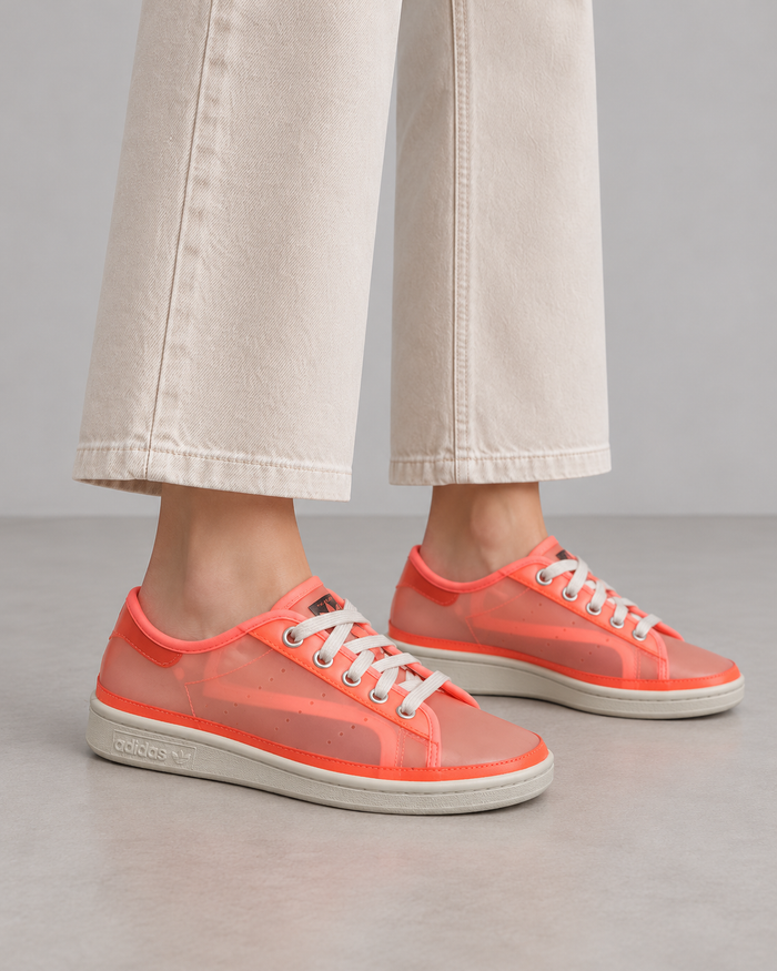 Adidas Stan Smith Jelly W Damen Sneaker Neon Pink Transparent Gr. 36 2/3