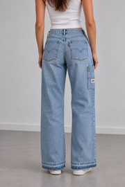 Levi’s 518 Damen Jeans Hellblau Gr. M W29 L29 Straight Fit 100% Baumwolle